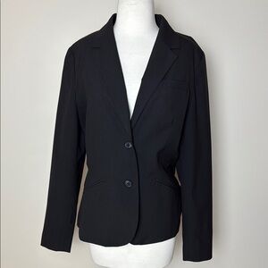 Isaac Mizrahi Women's Classic Black Tailored Blazer Size 14